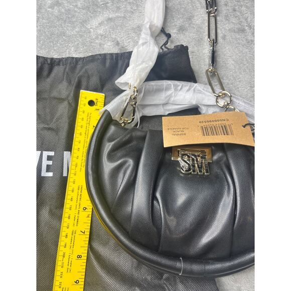 New Steve Madden Bspiral Crossbody Bag Black Measurements in Photos - Picture 4 of 10